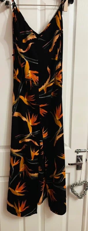 Dancing Leopard Dancing leopard 6-8 plunge bamboo soukie front split slip dress wedding party holiday same day psot