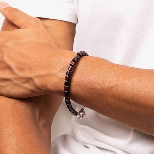 Fred Bennett Fred Bennett Men's Natural Wood Bead Bracelet B5460 in Brown - 2