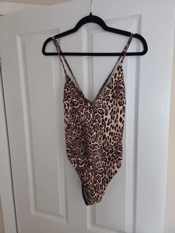 ASOS Design Asos leopard swimsuit