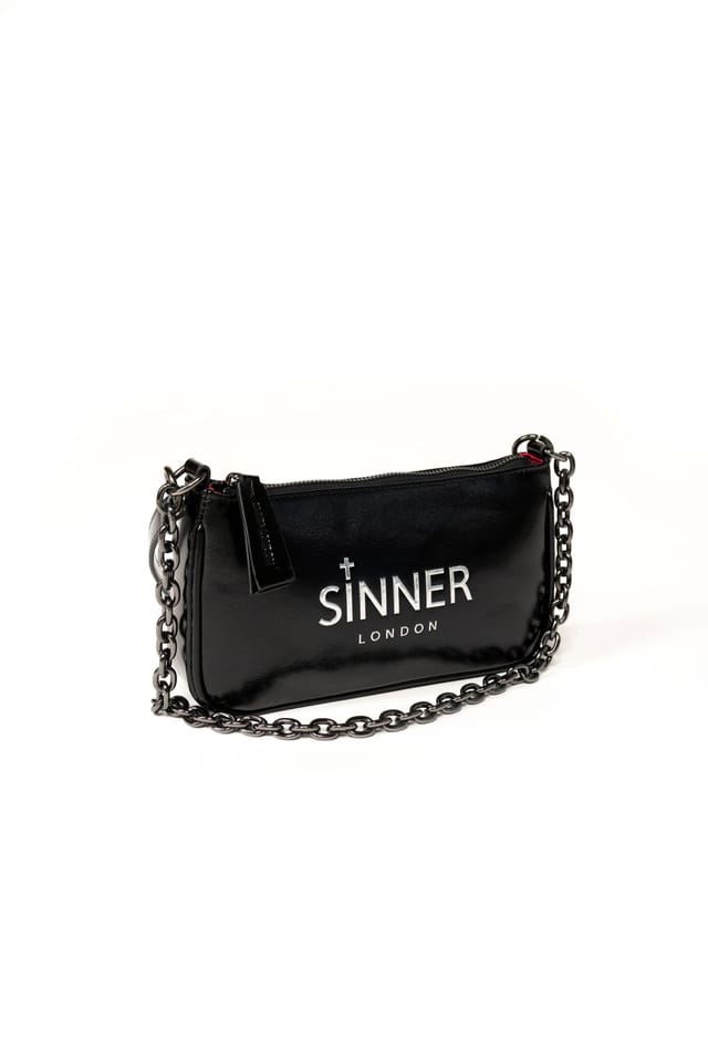 Sinner London Sinner London Women's BLACK ROSE SHOULDER BAG - 3