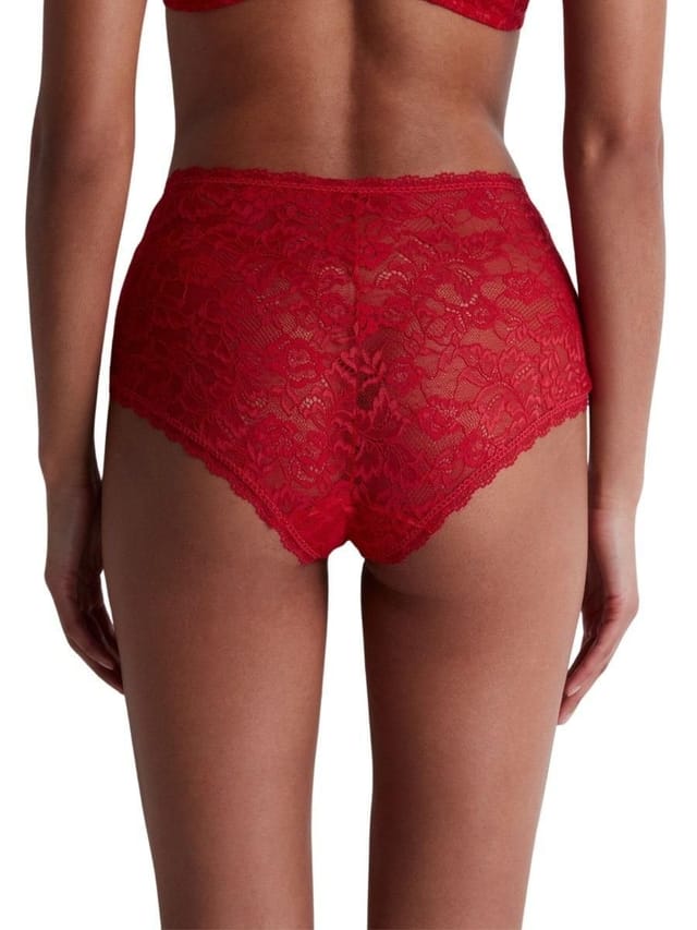 Aubade Aubade Women's Rosessence Care High Waisted Brief in Red - 2