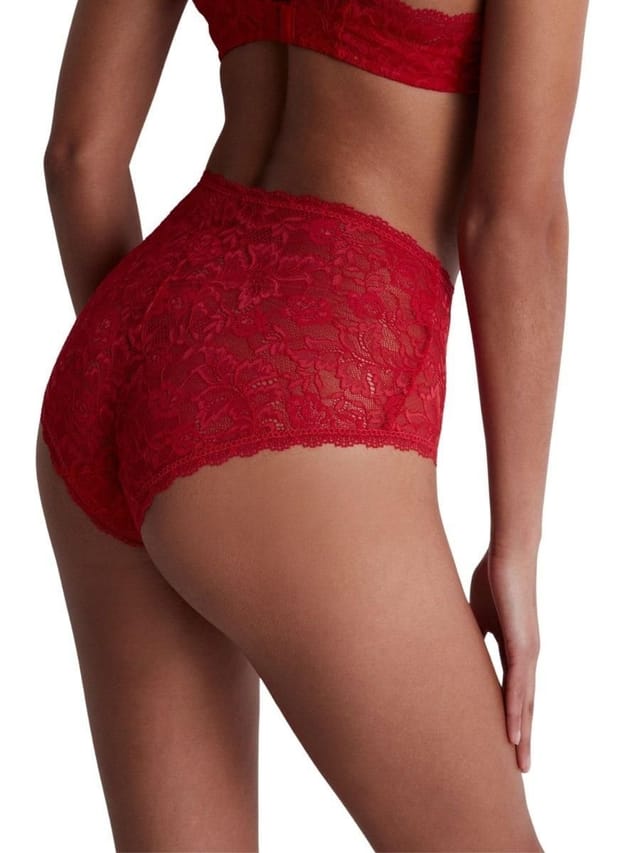 Aubade Aubade Women's Rosessence Care High Waisted Brief in Red - 3