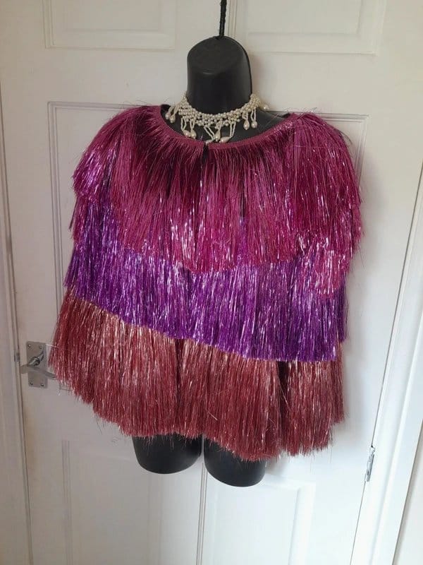 Shein Pink & Purple Tinsel Festival Jacket