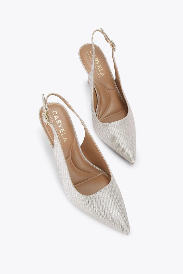 Carvela Carvela Women's 'Corletta Sling Court' Fabric Heels in Bronze - 2