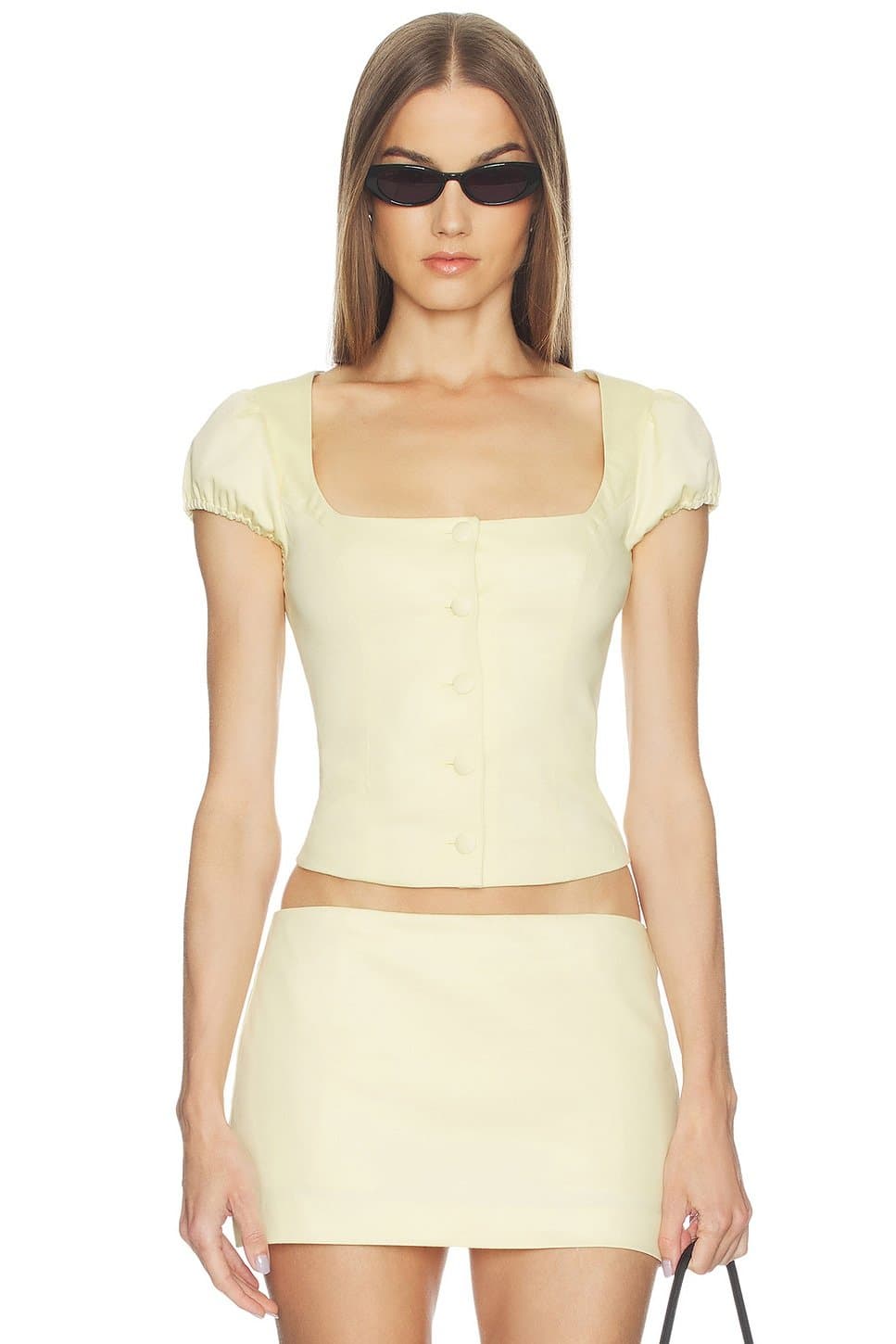 revolve Revolve Rae Top in Butter Yellow