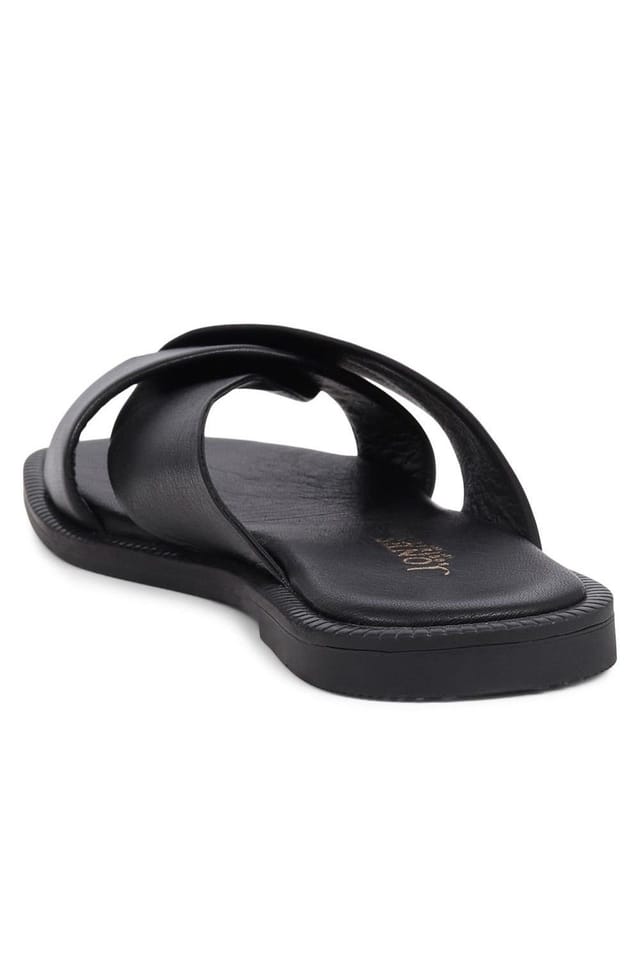 Jones Bootmaker Jones Bootmaker Women's Hazelle Flat Mule Sandals in Black - 3