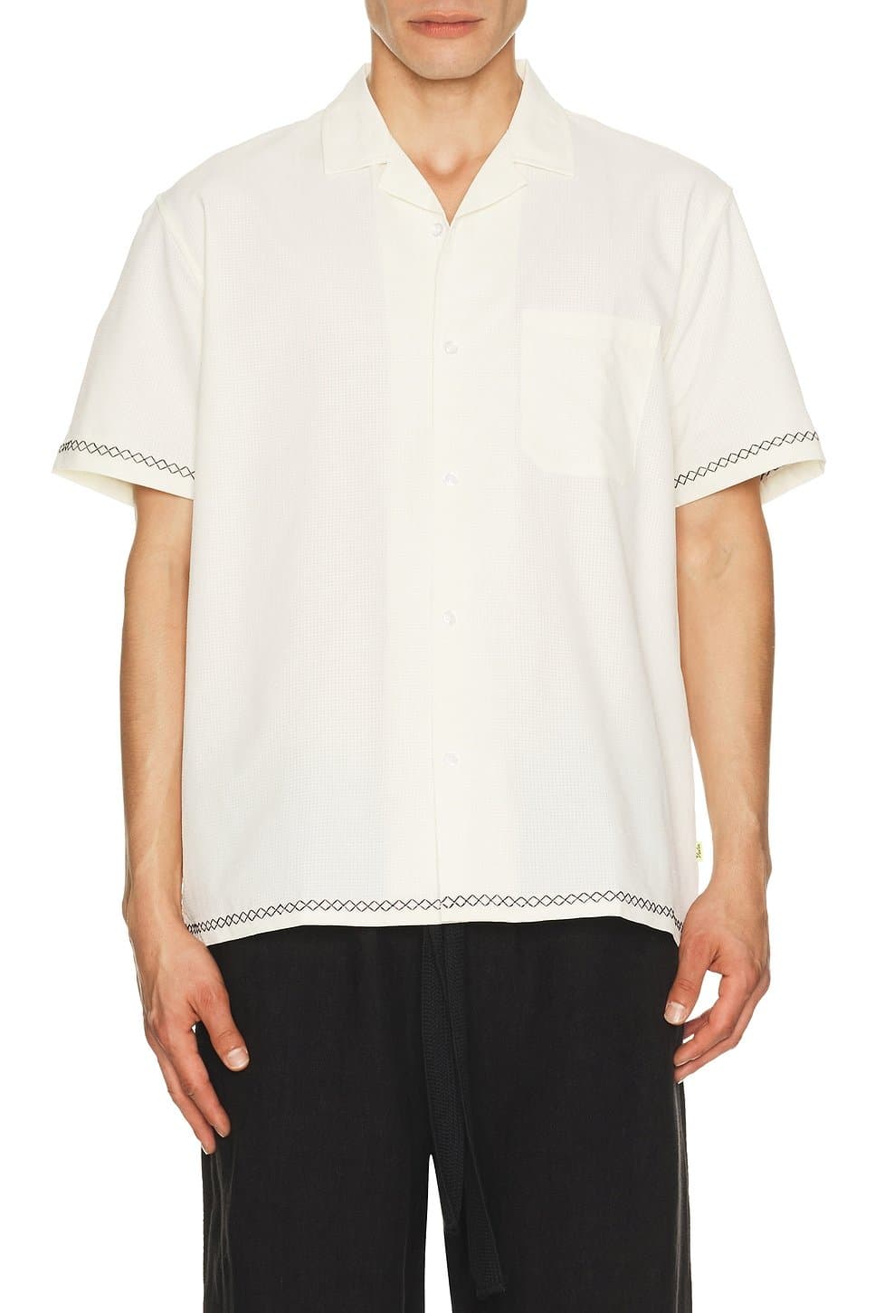 revolve Stitch Stretch Button Up Shirt