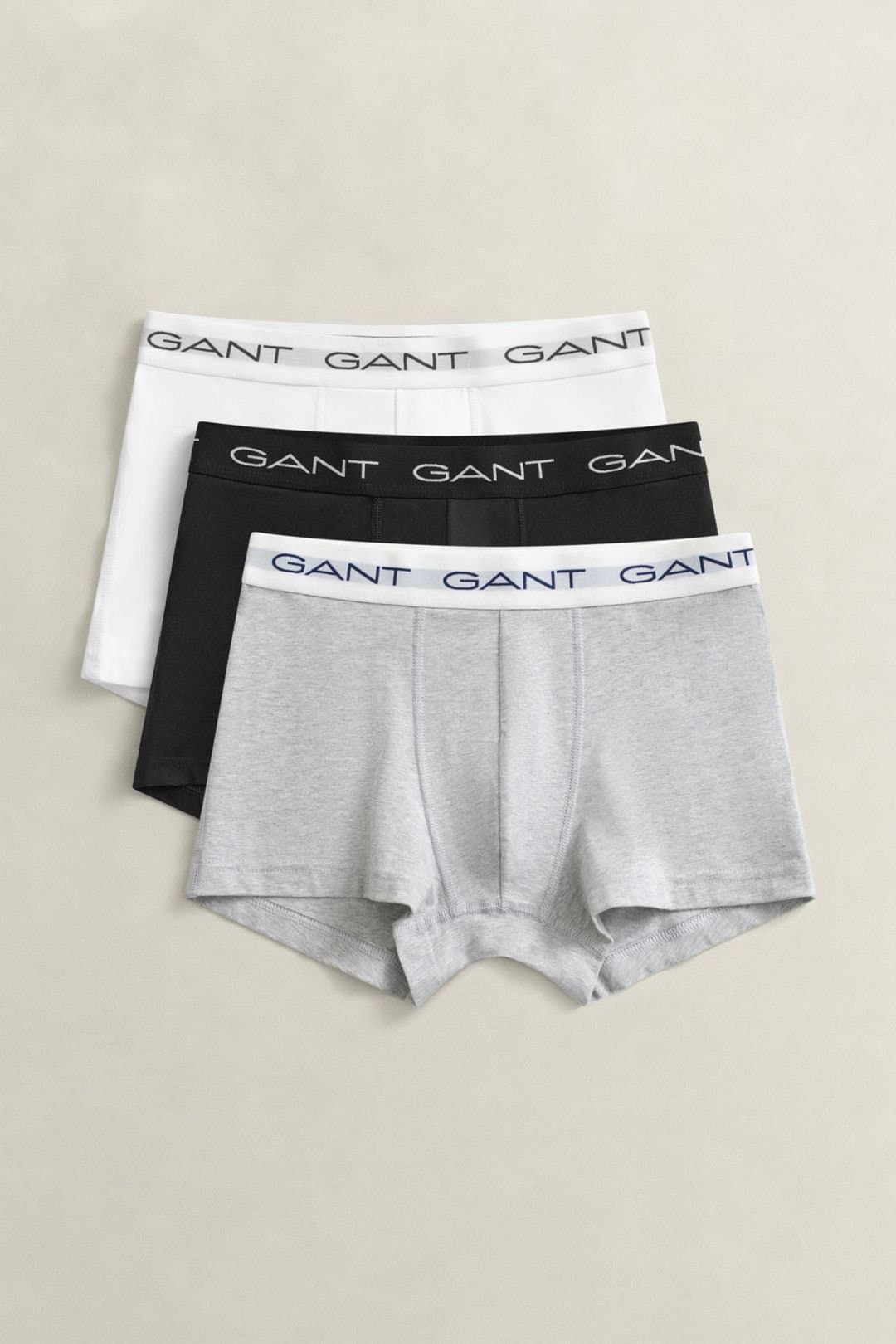Gant Gant Men's Trunk 3-Pack Light Grey Melange