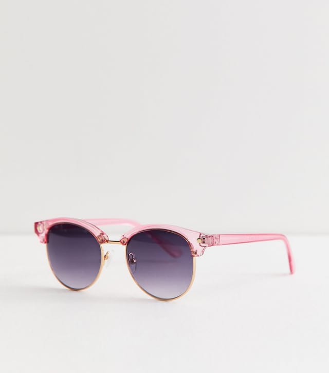 New Look Pink Round Frame Contrast Lenses Sunglasses New Look - 2