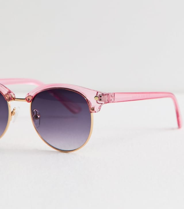 New Look Pink Round Frame Contrast Lenses Sunglasses New Look - 3