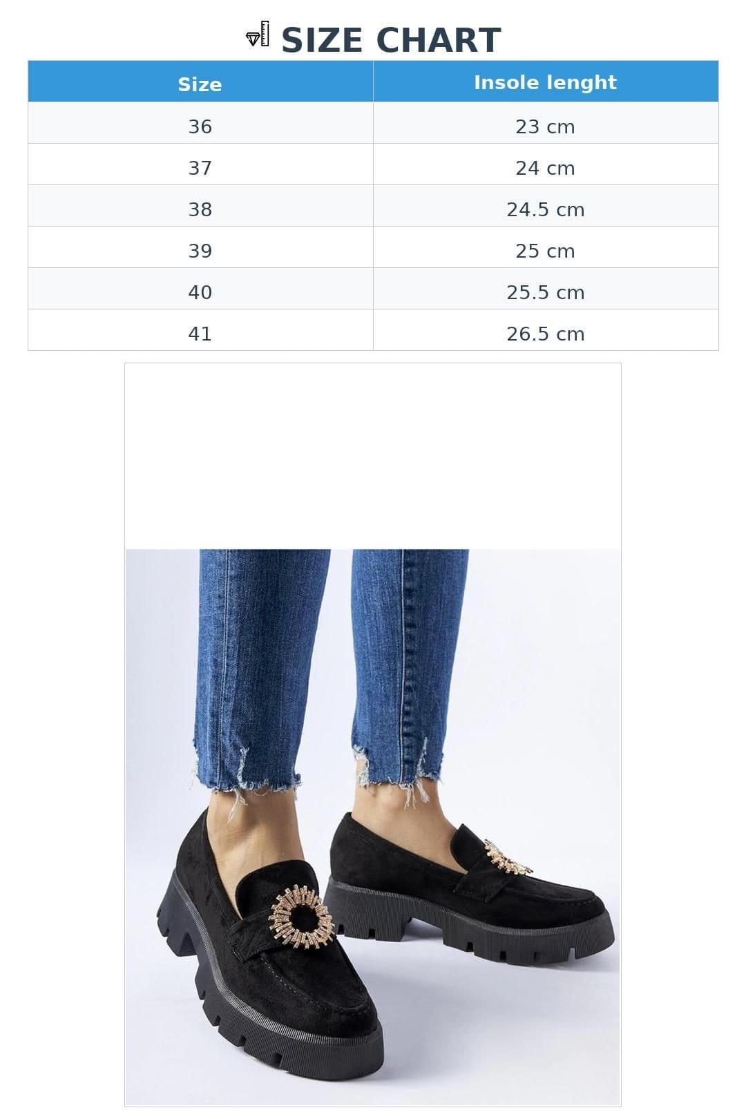 Love Lace Love Lace Women's Stanislas Zircon Buckle Slip On Moccasin Shoes Low Heel in Black - 4