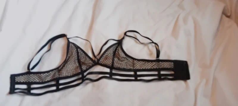 New Look New Look nude mesh + fishnet bra Size Small