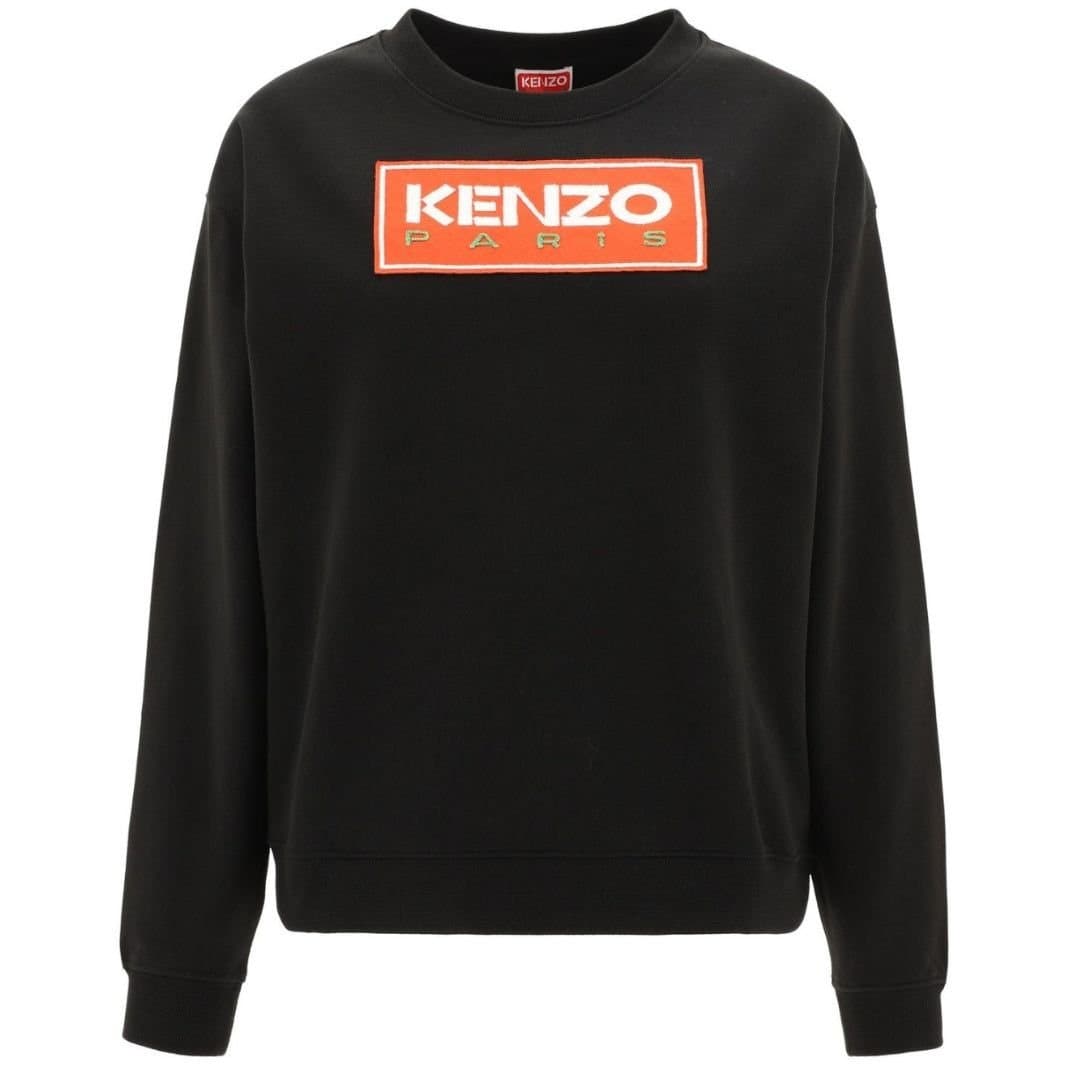 Kenzo Kenzo Women's Paris Block Logo Black Sweatshirt