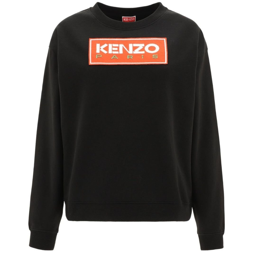 Kenzo Kenzo Women's Paris Block Logo Black Sweatshirt - 4