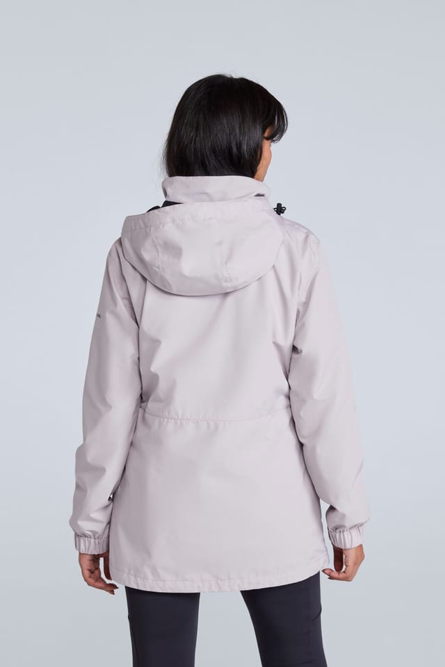 Animal Animal Women's 'Pace' Packable Breathable Comfy Waterproof Jacket in Light Beige - 3