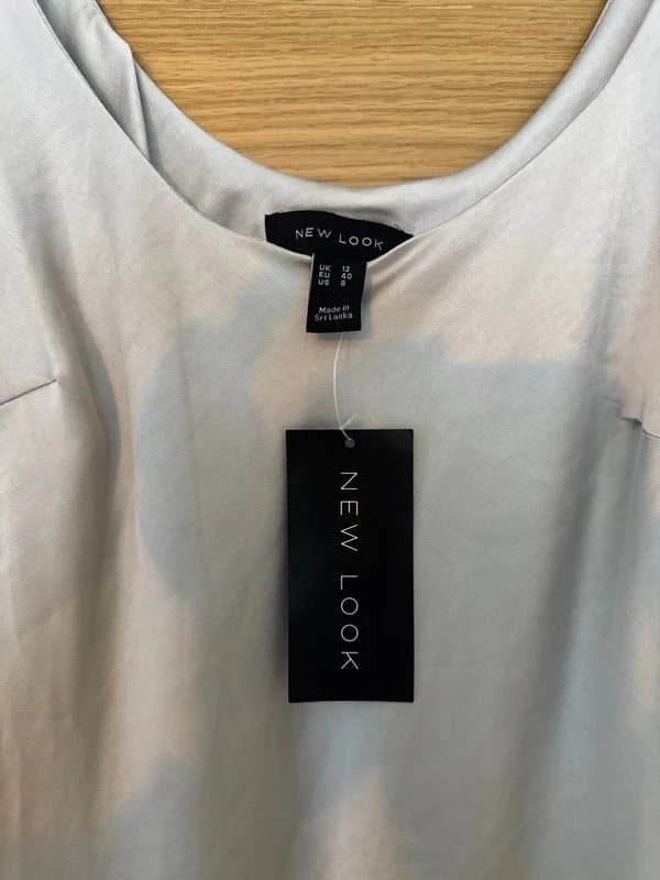 New Look Silver midi dress