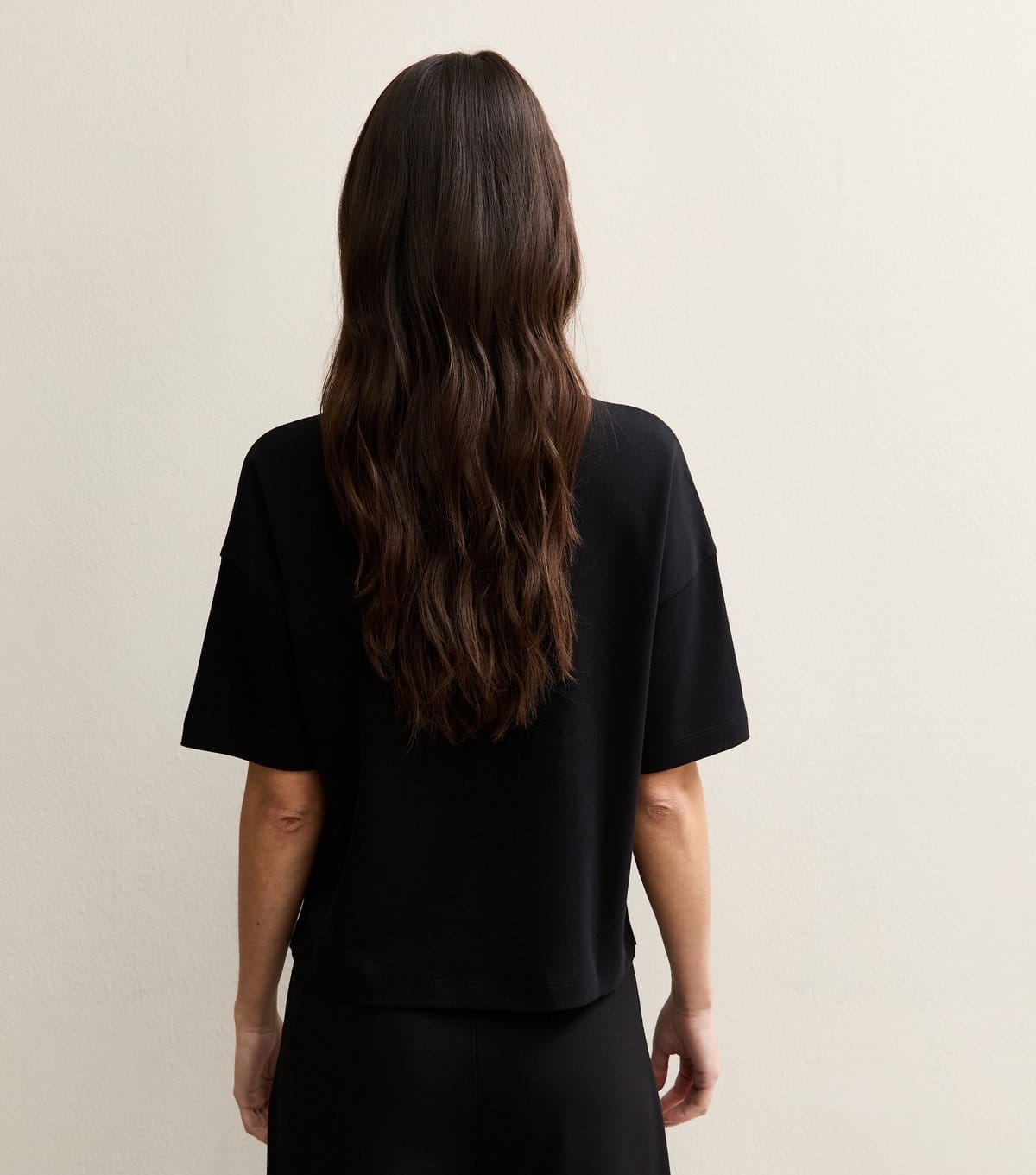 New Look Women's Premium Black Heavyweight Cotton Side Split T-Shirt New Look - 4