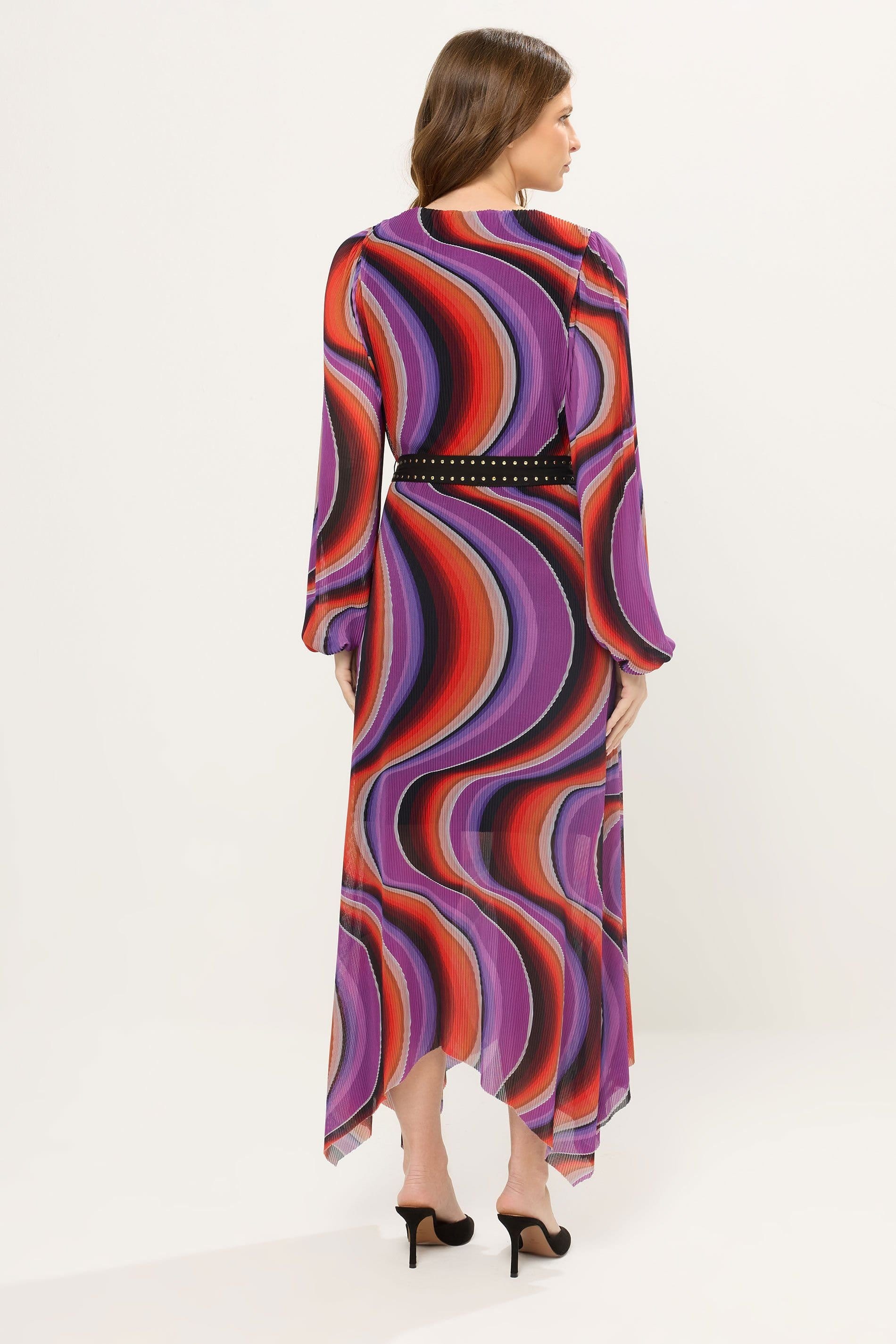 Star By Julien Macdonald Star by Julien Macdonald Women's Abstract Mesh Pleated Maxi Dress - 4