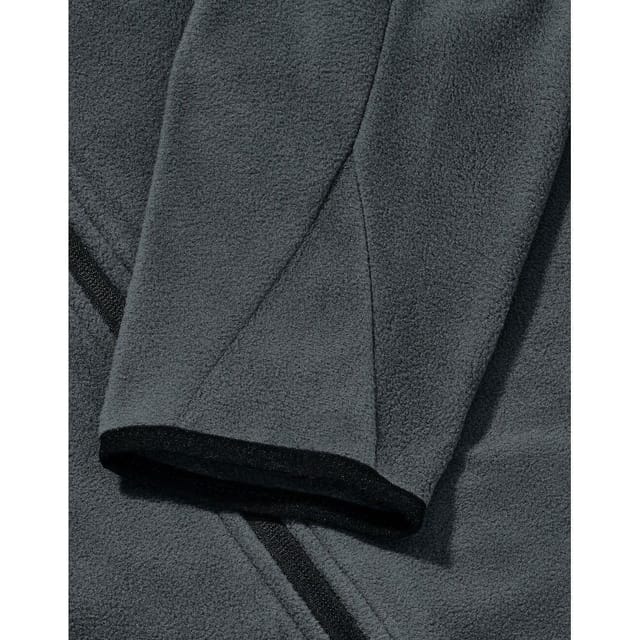 Signature Signature Men's Zip Microfleece Tagless Jacket in Charcoal - 3
