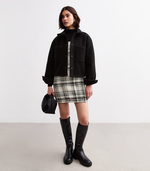 New Look Women's Off White Bouclé Pinafore Dress New Look - 3