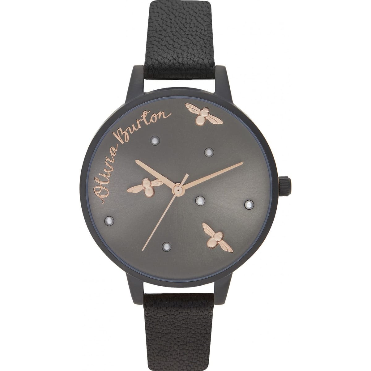 Olivia Burton Olivia Burton Women's OB16PQ02 34mm Quartz Watch in Black - 1