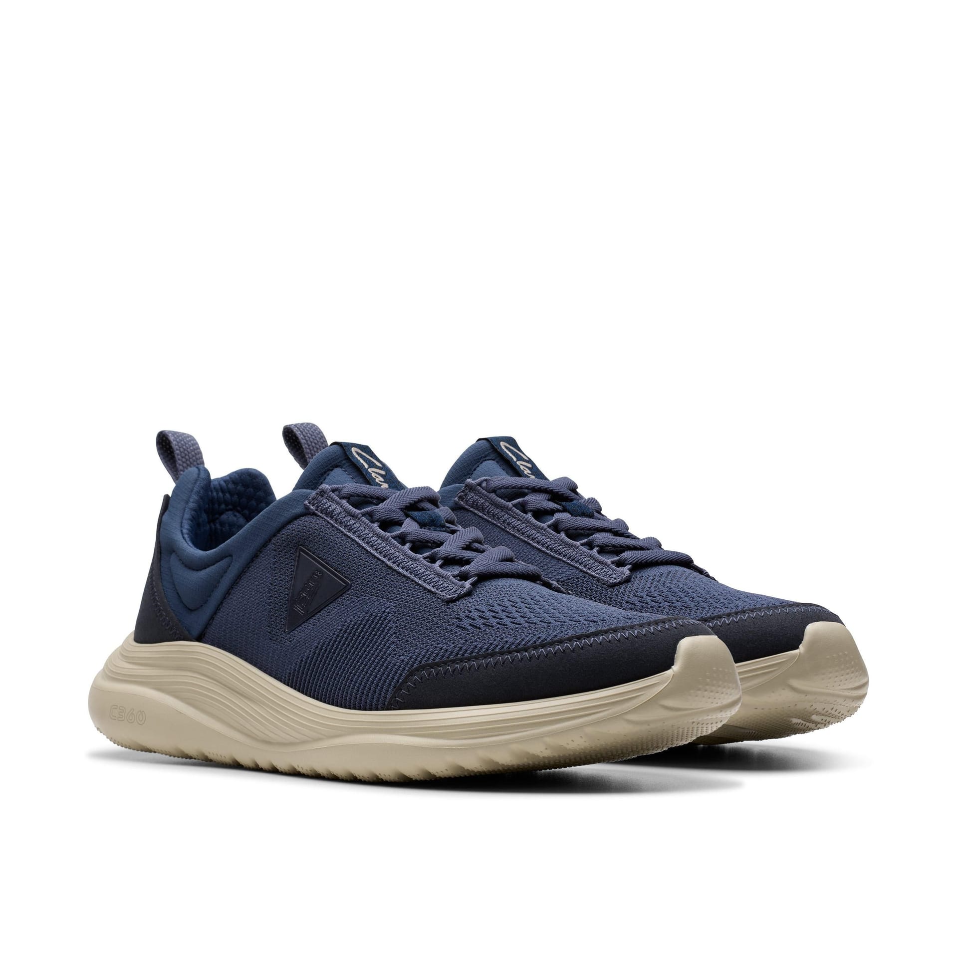 Clarks Clarks Men's LT 360 Lo Navy Combination Trainers, Lace Up in Blue - 4