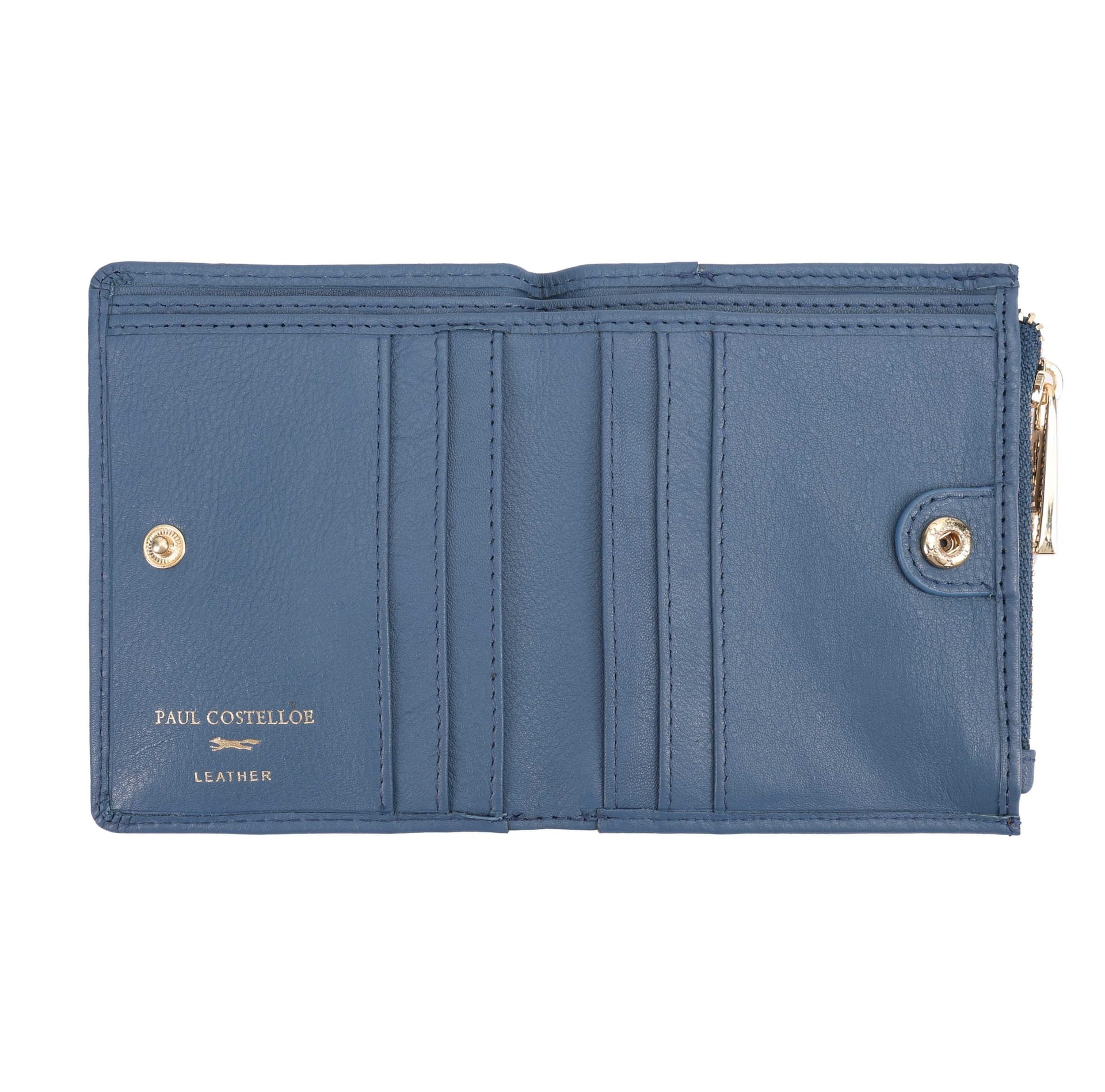 Paul Costelloe Paul Costelloe Women's Boulder Leather Purse in Teal - 4