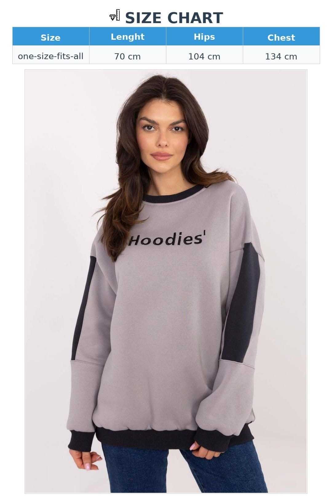 Love Lace Love Lace Women's Logo Embroidered Casual Insulated Sweatshirt in Grey - 4