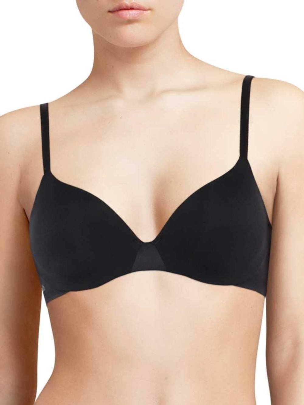 Chantelle Chantelle Women's Essentiall Covering T-Shirt Bra in Black - 2