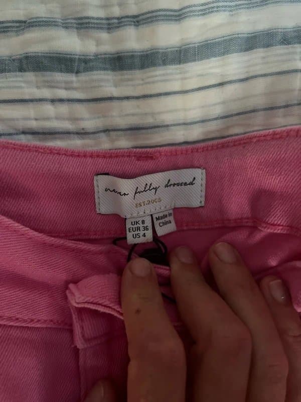 Never Fully Dressed Never fully dressed wide leg pink jeans