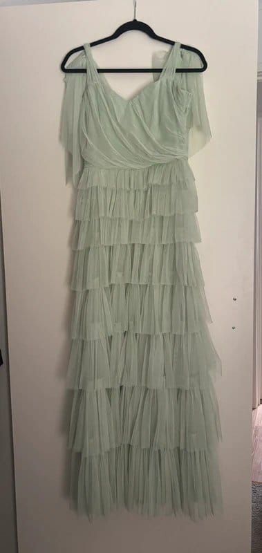 Pistachio maxi dress