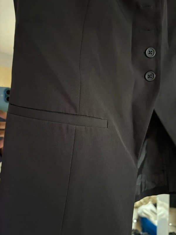 ASOS Design Black Tailored Waistcoat (ASOS Design)
