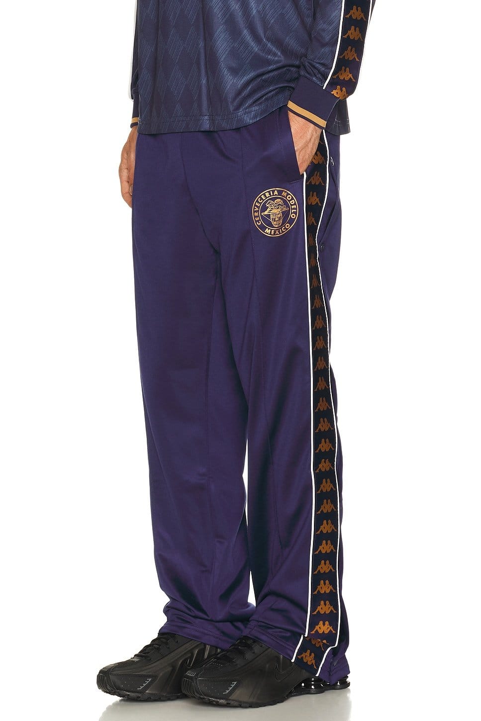 Revolve Blue Evening, White Milk, & Yellow Gold Rich Ashok Pants