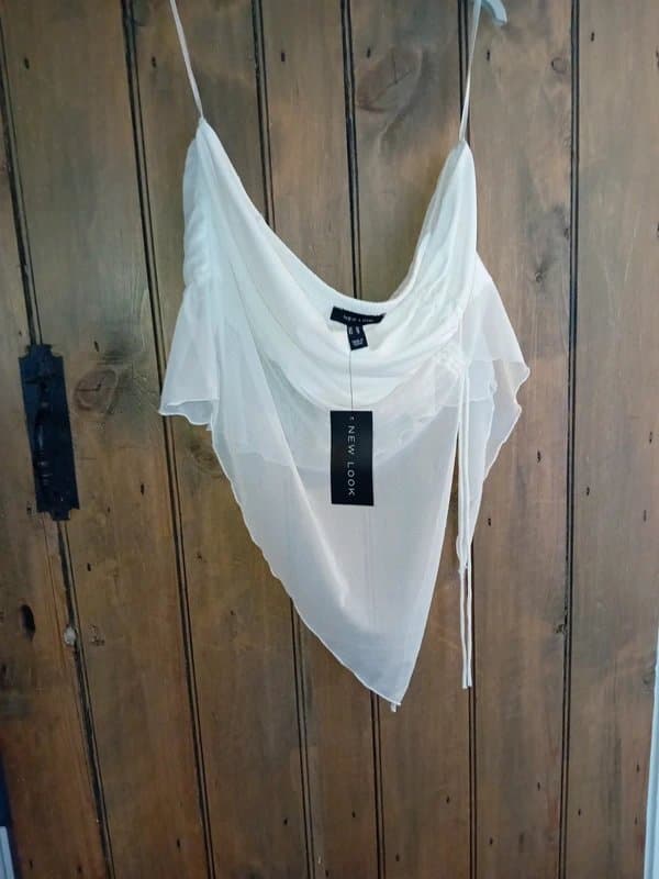 New Look NewLook T Go mesh ruched ban top NWT RRP £15.99