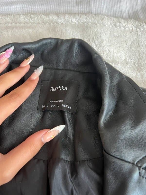 Bershka bershka oversized leather blazer