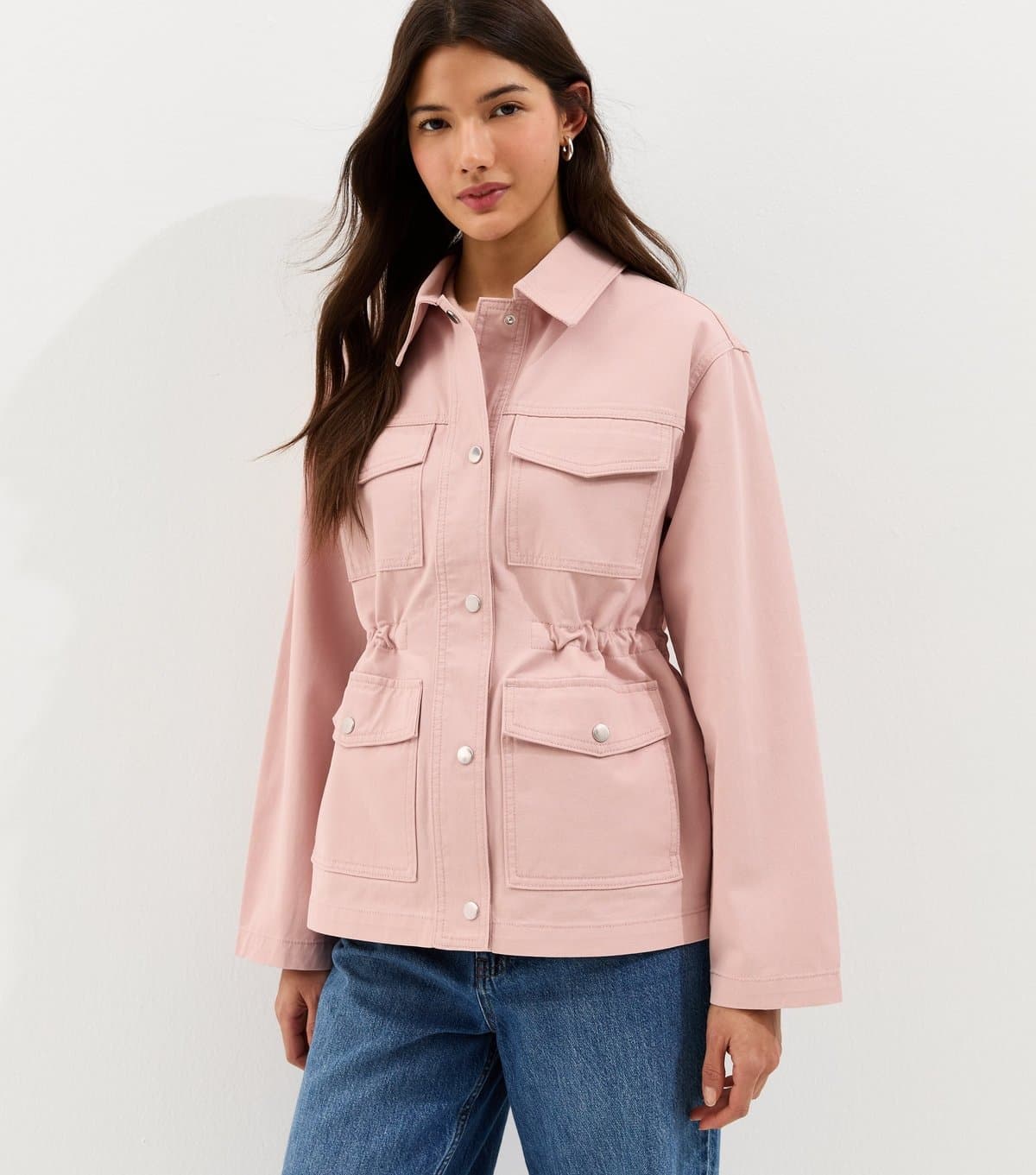 New Look New Look Pink Utility Shacket