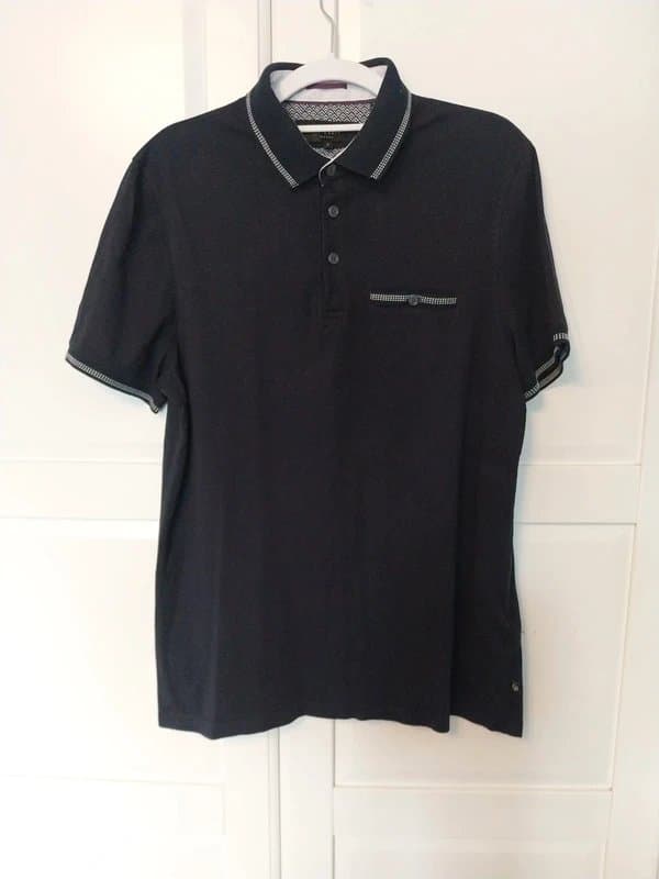 Ted Baker Mens Size 3 40inch chest Navy Ted Baker polo top