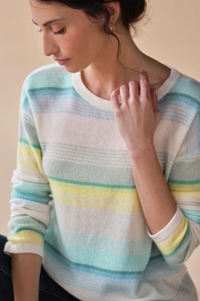 Pure Collection Pure Collection Women's Striped Gassato Jumper - 2