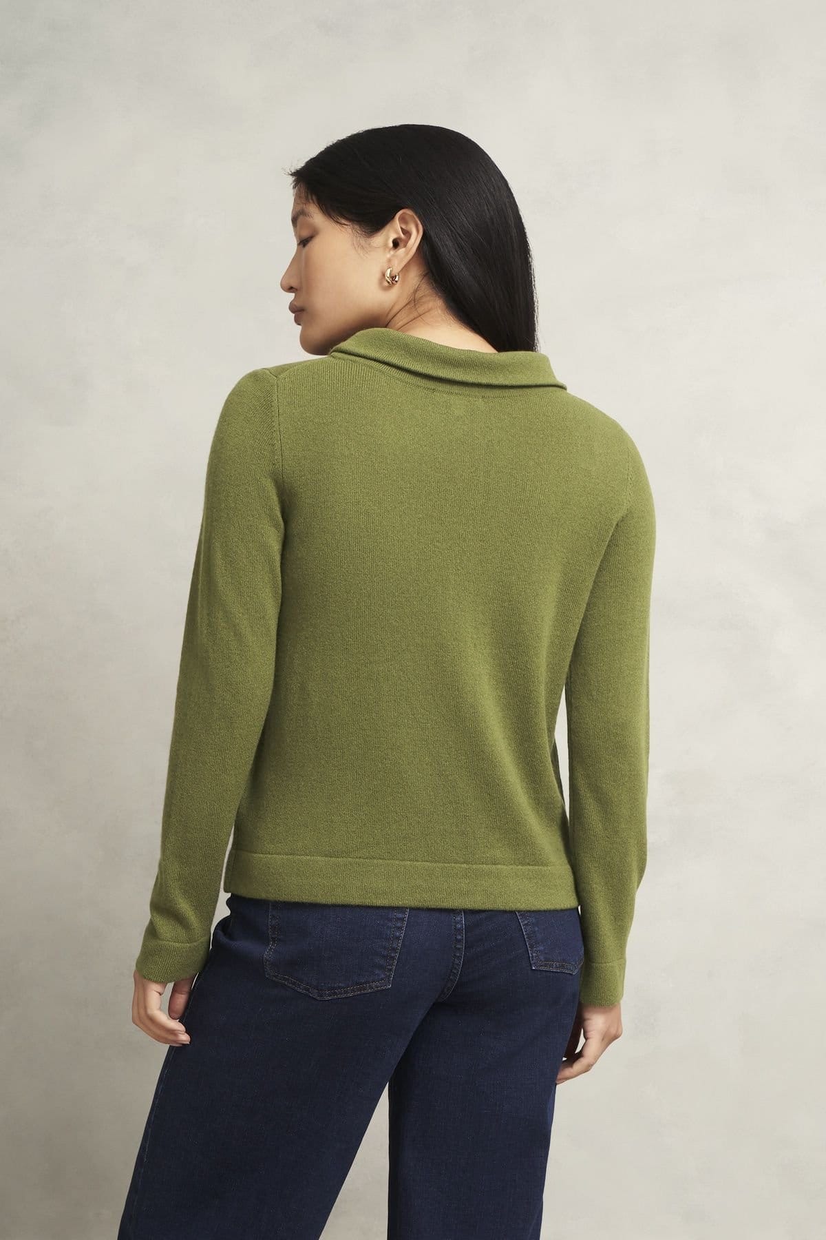 Hobbs London Hobbs London Women's Audrey Roll Neck Knitted Jumper in Olive - 4