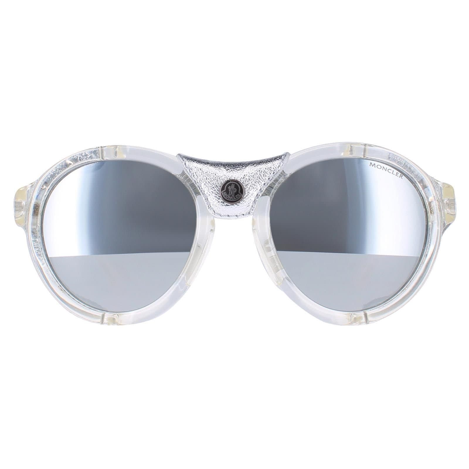 Moncler Moncler Men's Round Crystal Silver Grey Silver Mirror ML0046