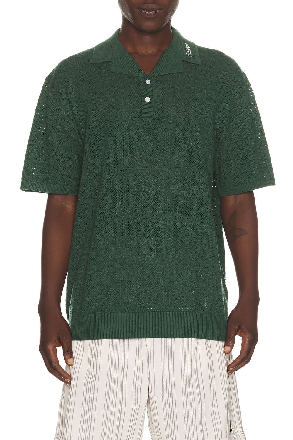 revolve Resort Crochet Polo