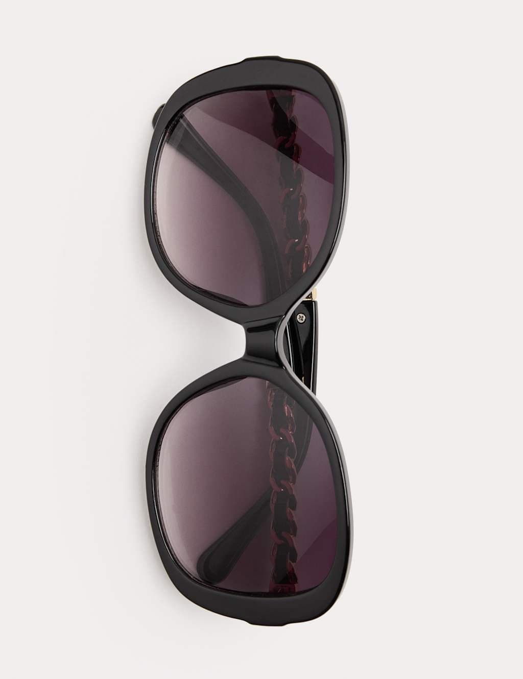 Marks & Spencer M&S Round Chain Detail Sunglasses Black