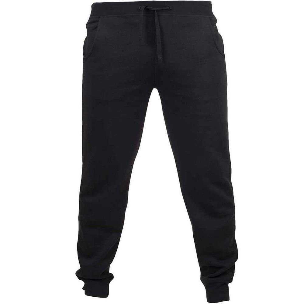 SF Men SF Men Black Cuffed Slim Jogging Bottoms