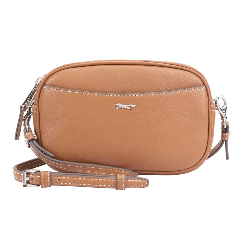 Paul Costelloe Paul Costelloe Women's Baldo Leather Crossbody Bag in Brown - 1