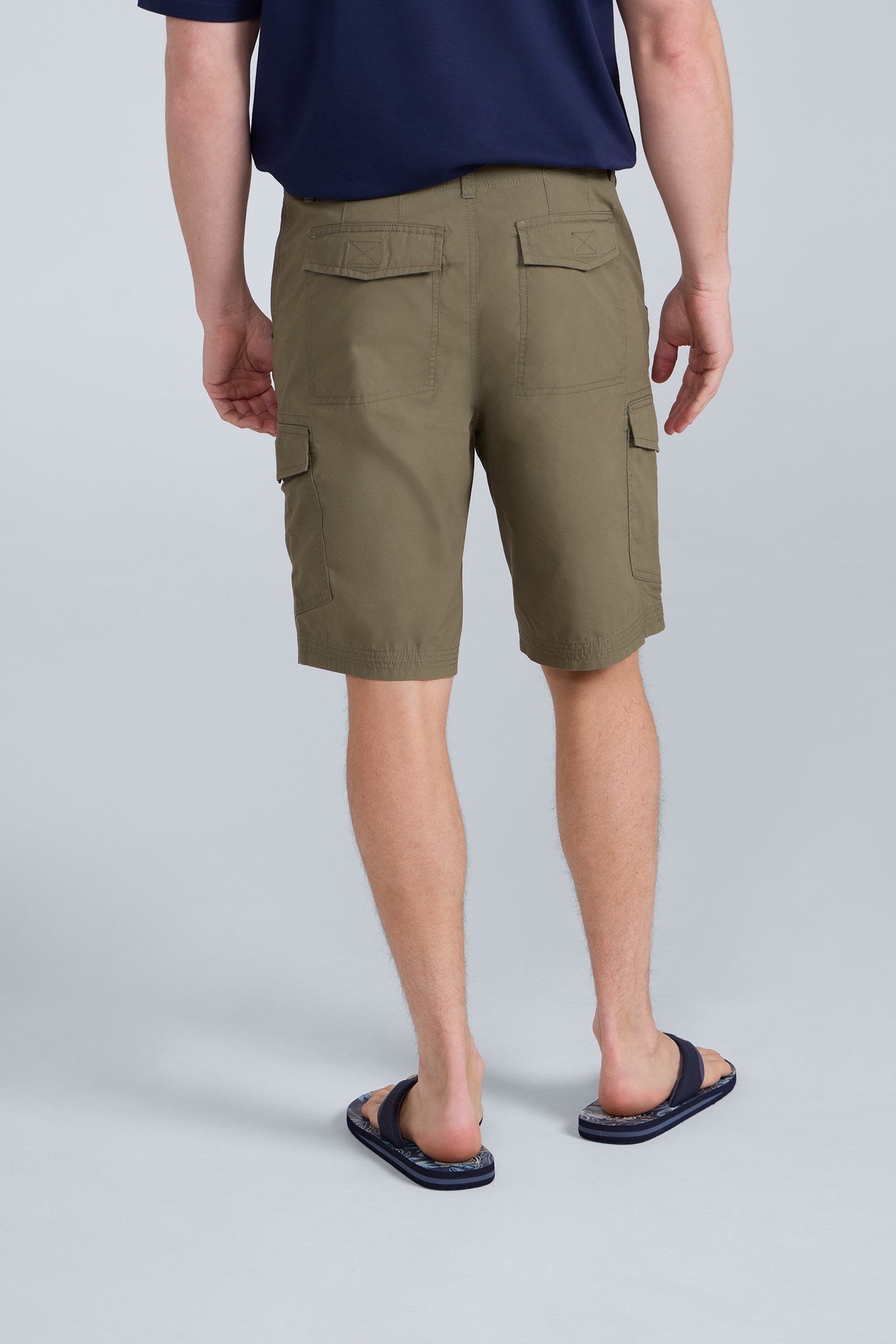 Animal Animal Men's 'Atlantis' Cotton Cargo Shorts Casual Multi Pocket Stylish Half Pants in Khaki - 3