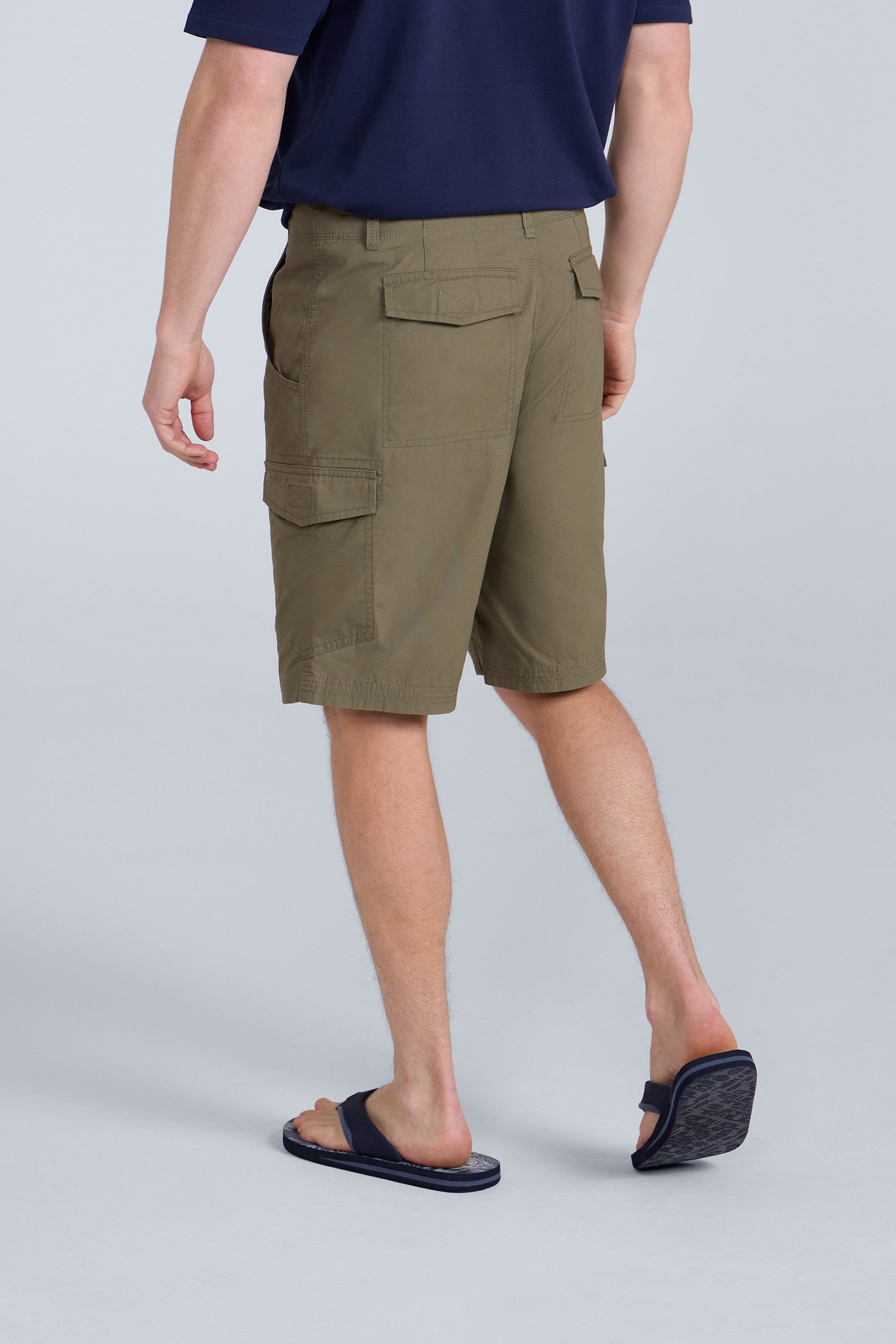 Animal Animal Men's 'Atlantis' Cotton Cargo Shorts Casual Multi Pocket Stylish Half Pants in Khaki - 4