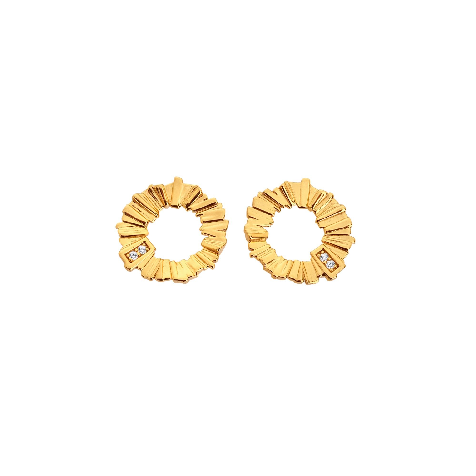 Hot Diamonds Hot Diamonds Women's HD X GE Believe Stud Earrings in Gold - 3
