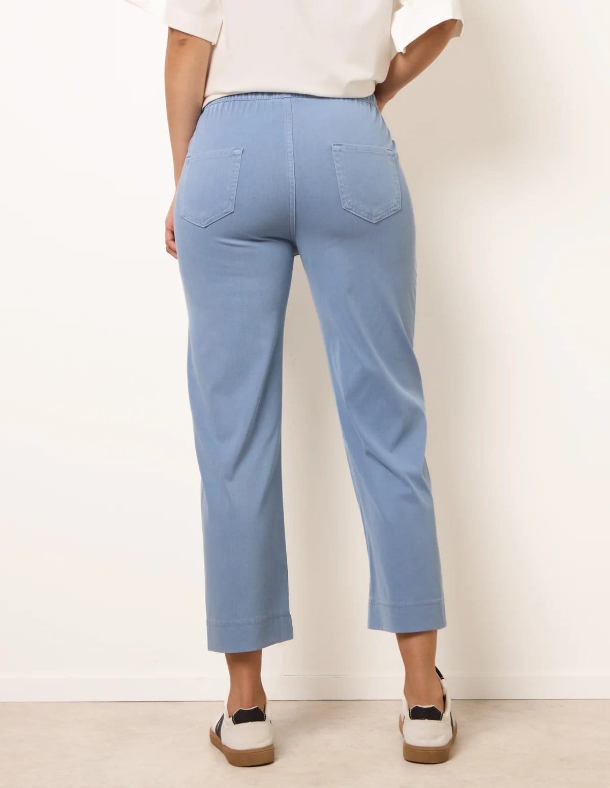 Blue Vanilla Elasticated Waist Trouser With Drawstring - 4