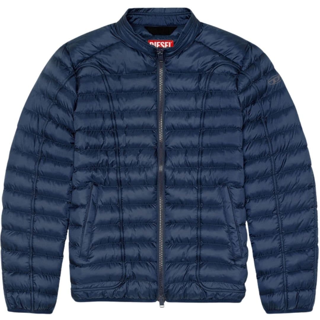 Diesel Diesel Men's Plain Navy Blue Padded Jacket