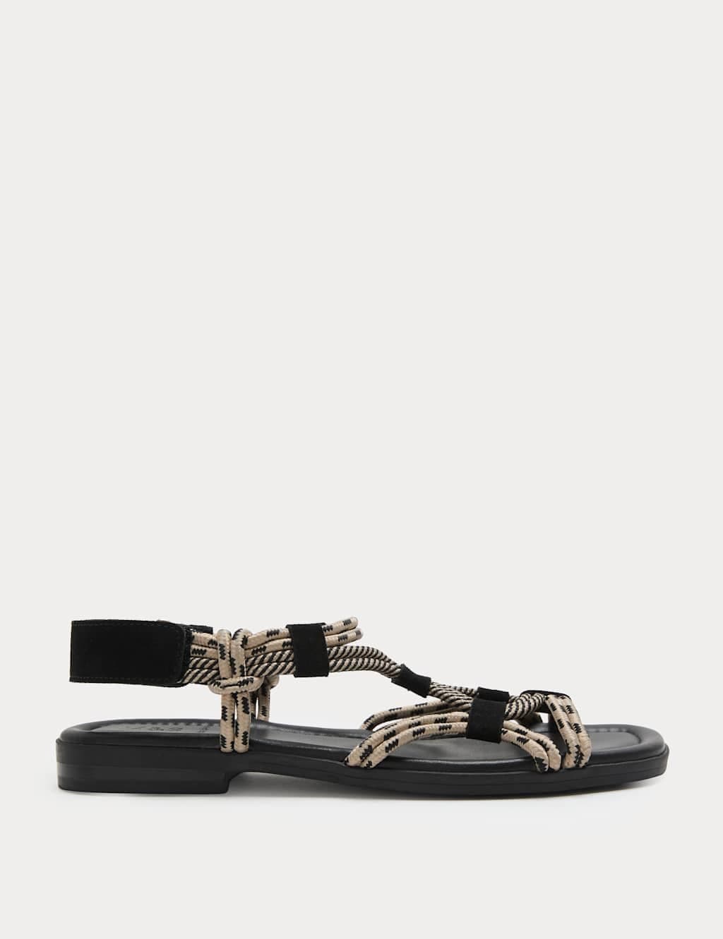 Marks & Spencer M&S Rope Detail Strappy Gladiator Sandals Black Mix